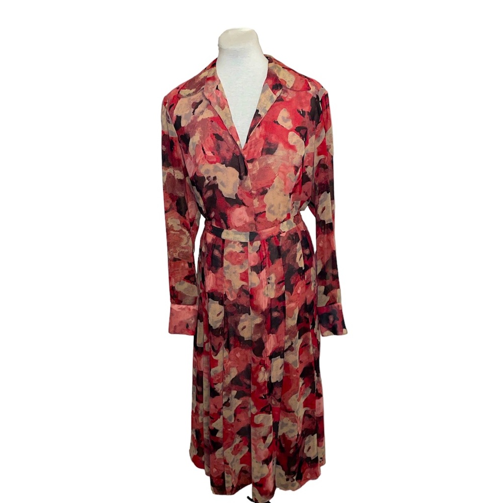 Jones New York Skirt Set Floral Sheer Lined
